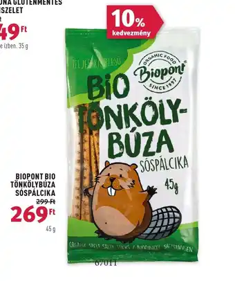 Rossmann BIOPONT BIO TÖNKÖLYBÚZA SÓSPÁLCIKA ajánlat