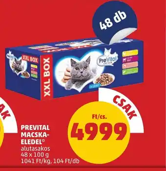 PENNY PREVITAL MACSKA- ELEDEL 48x100g ajánlat