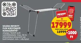 VILEDA INFINITY FLEX KINYITHATÓ RUHASZÁRÍTÓ
