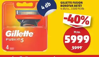 PENNY GILLETTE FUSION BOROTVA BETÉT 4db ajánlat