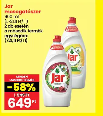 Spar Jar mosogatószer 900 ml ajánlat