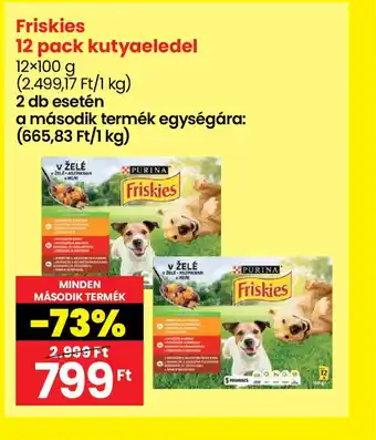 Spar Friskies 12 pack kutyaeledel 2db ajánlat