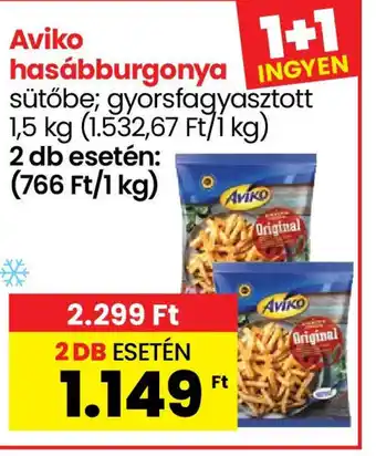 Spar Aviko hasábburgonya 1,5kg ajánlat