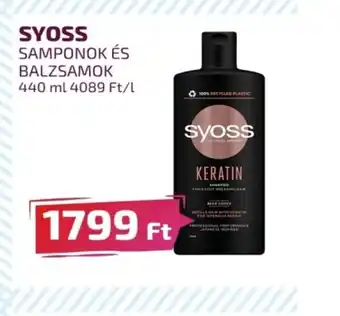 SYOSS SAMPONOK ÉS BALZSAMOK 440 ml
