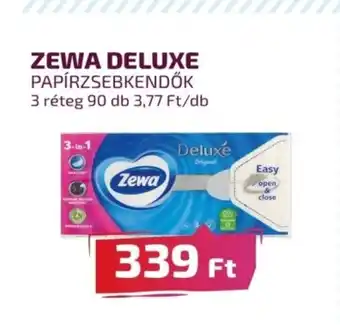 ZEWA DELUXE PAPÍRZSEBKENDŐK 3 réteg 90 db