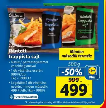 Lidl Culinea Rántott trappista sajt 500g ajánlat