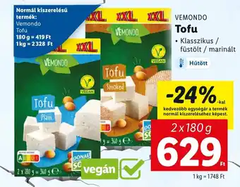 Lidl VEMONDO Tofu 2x180g ajánlat