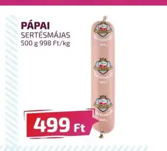 CBA PÁPAI SERTÉSMÁJAS 500 g ajánlat