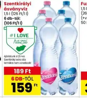 Spar Market Szentkirályi ásványvíz 1,5l ajánlat