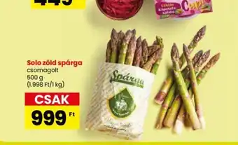 Spar Solo zöld spárga 500g ajánlat