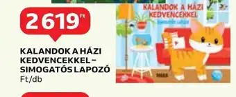 Auchan KALANDOK A HÁZI KEDVENCEKKEL- SIMOGATÓS LAPOZÓ 1db ajánlat