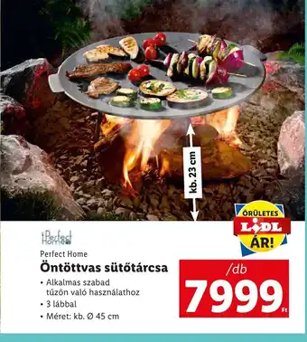 Lidl Perfect Home Öntöttvas sütőtárcsa 1db ajánlat