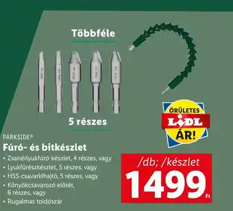 Lidl PARKSIDE® Fúró- és bitkészlet ajánlat