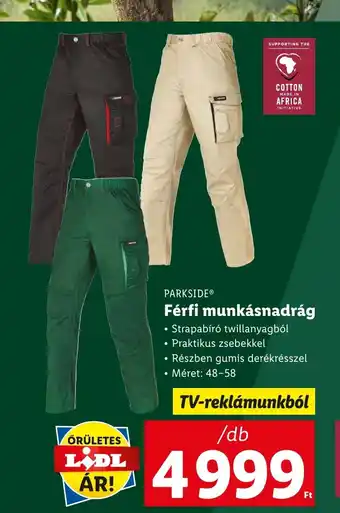 Lidl PARKSIDE® Férfi munkásnadrág 1db ajánlat