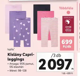 Lidl lupilu Kislány Capri- leggings 3db ajánlat