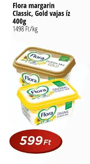 Real Flora margarin Classic, Gold vajas íz 400g ajánlat