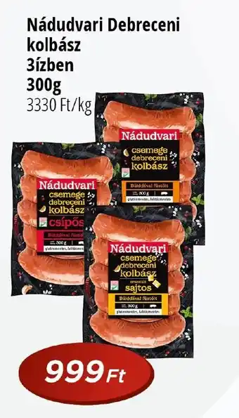 Real Nádudvari Debreceni kolbász 3ízben 300g ajánlat