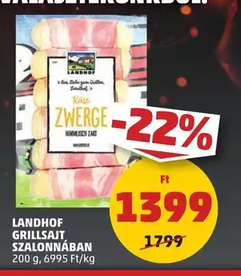 PENNY LANDHOF GRILLSAJT SZALONNÁBAN 200 g ajánlat