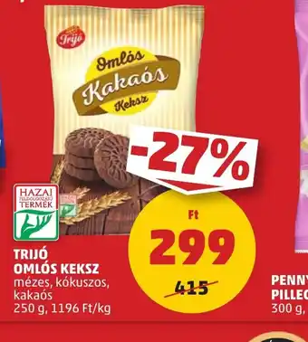 PENNY TRIJÓ OMLÓS KEKSZ 250g ajánlat