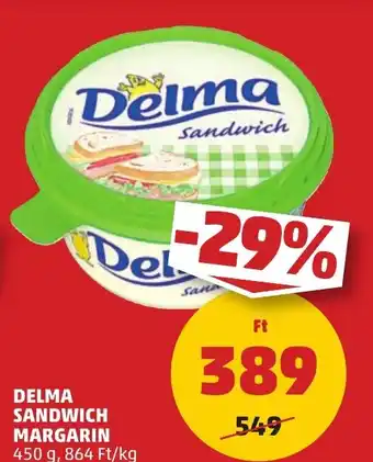 PENNY DELMA SANDWICH MARGARIN 450 g ajánlat