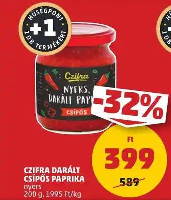 PENNY CZIFRA DARÁLT CSÍPŐS PAPRIKA 200g ajánlat