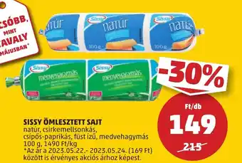 PENNY SISSY ÖMLESZTETT SAJT 100g ajánlat