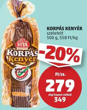 PENNY KORPÁS KENYÉR 500 g ajánlat