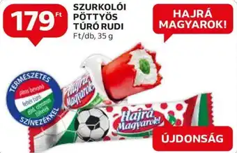 Auchan SZURKOLÓI PÖTTYÖS TÚRÓ RUDI 35 g ajánlat