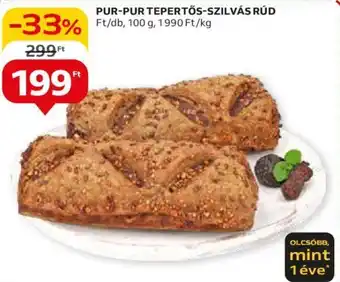 Auchan PUR-PUR TEPERTŐS-SZILVÁS RÚD 100g ajánlat