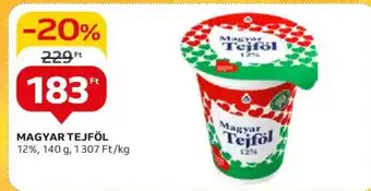 Auchan MAGYAR TEJFÖL 140g ajánlat