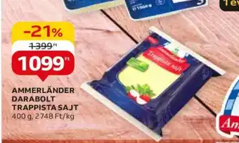 Auchan AMMERLÄNDER DARABOLT TRAPPISTA SAJT 400 g ajánlat