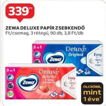 Auchan ZEWA DELUXE PAPÍR ZSEBKENDŐ ajánlat