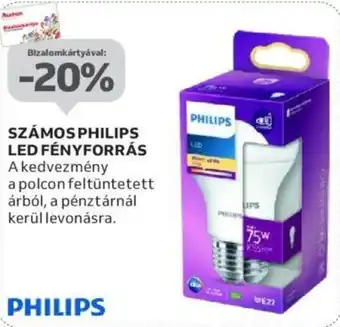 Auchan SZÁMOS PHILIPS LED FÉNYFORRÁS ajánlat