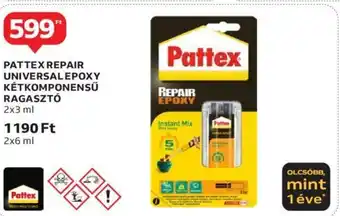 PATTEX REPAIR UNIVERSAL EPOXY KÉTKOMPONENSŰ RAGASZTÓ