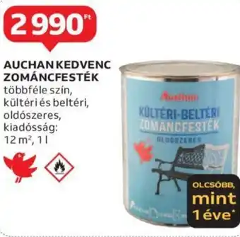 Auchan AUCHAN KEDVENC ZOMÁNCFESTÉK 1 l ajánlat