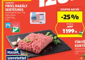 ALDI FRISS DARÁLT SERTÉSHÚS 500g ajánlat