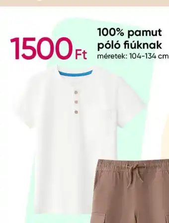 Pepco 100% pamut Póló fiúknak ajánlat