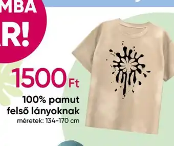 Pepco 100% pamut felső lányoknak ajánlat
