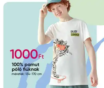 Pepco 100% pamut póló fiúknak ajánlat
