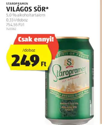 ALDI VILÁGOS SÖR 0,33 l ajánlat