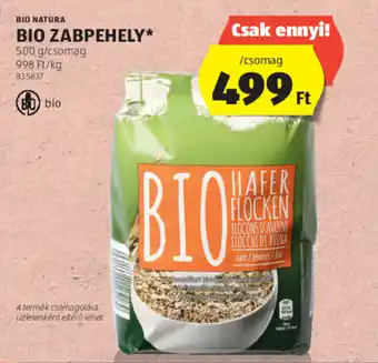 ALDI BIO ZABPEHELY 500g ajánlat