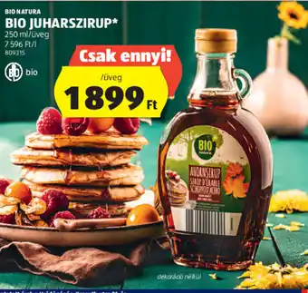 ALDI BIO JUHARSZIRUP 250 ml ajánlat