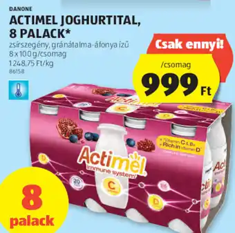 ALDI ACTIMEL JOGHURTITAL 8 PALACK ajánlat
