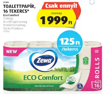 ALDI TOALETTPAPÍR, 16 TEKERCS ajánlat