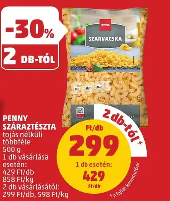 PENNY PENNY SZÁRAZTÉSZTA 500g ajánlat