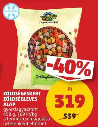 PENNY ZÖLDSÉGESKERT ZÖLDSÉGLEVES ALAP 450g ajánlat