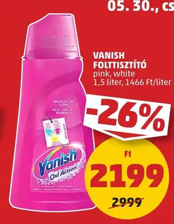 PENNY VANISH FOLTTISZTÍTÓ 1,5 liter ajánlat