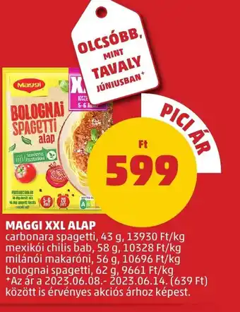 PENNY MAGGI XXL ALAP 58g ajánlat
