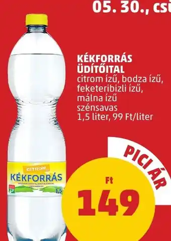 PENNY KÉKFORRÁS ÜDÍTŐITAL 1,5 liter ajánlat