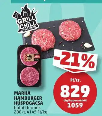 PENNY MARHA HAMBURGER HÚSPOGÁCSA 200g ajánlat